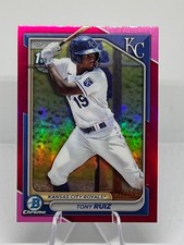 2024 Bowman - Chrome Prospects Tony Ruiz #BCP-80 Fuchsia Refractor /199 (RC)