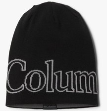 Columbia Unisex Belay Butte Beanie, Black/City Grey, One Size Brand New