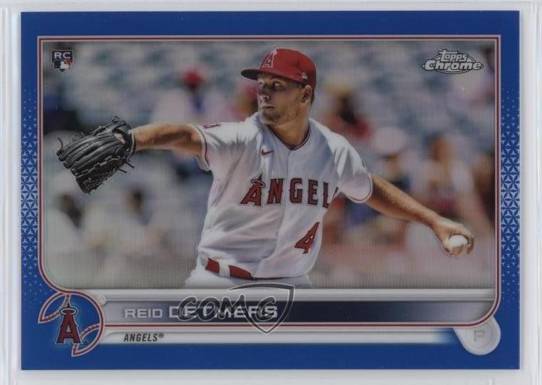 2022 Topps Chrome Blue Refractor 55/150 Reid Detmers #79 nd3