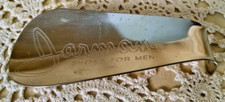 JARMAN SHOE HORN SHOES FOR MEN SILVER METAL PREDRILLED HOLE VINTAGE USED.