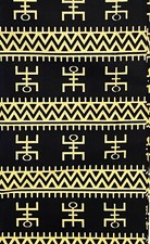 African Kente Cloth Cotton Fabric 6 Yards by 43"