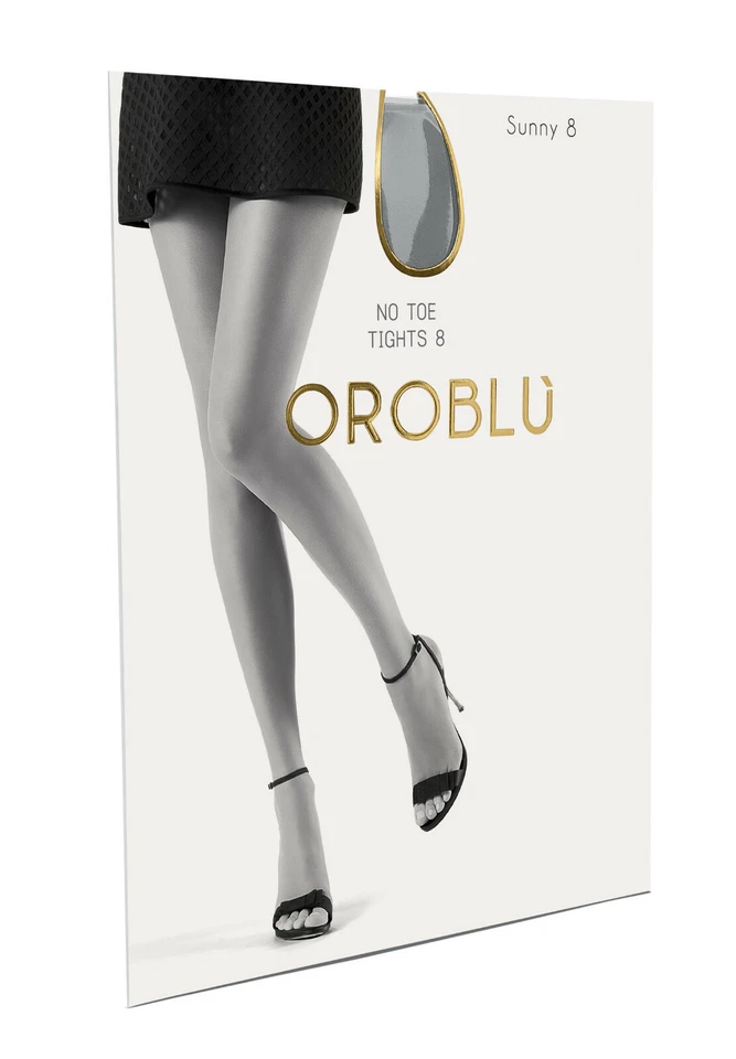 10 Pack Oroblu Strumpfhose Sunny 8 den Bronzing Effect, extra fein, Zehenfrei  - Bild 4 von 4
