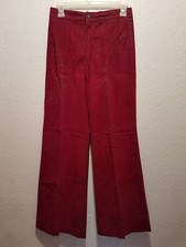 vtg CONDOR Bell Bottom Pants Plum Red Women's size 11/12