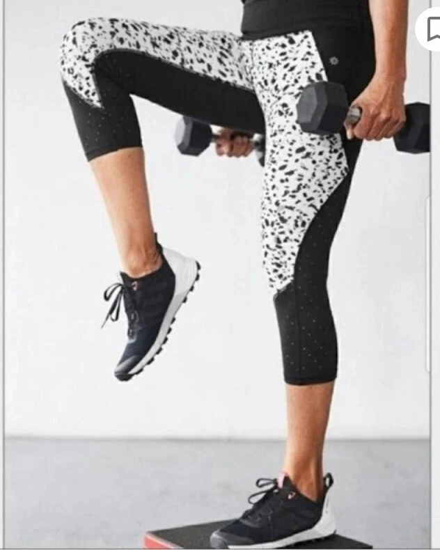 Athleta black and white cheap leggings