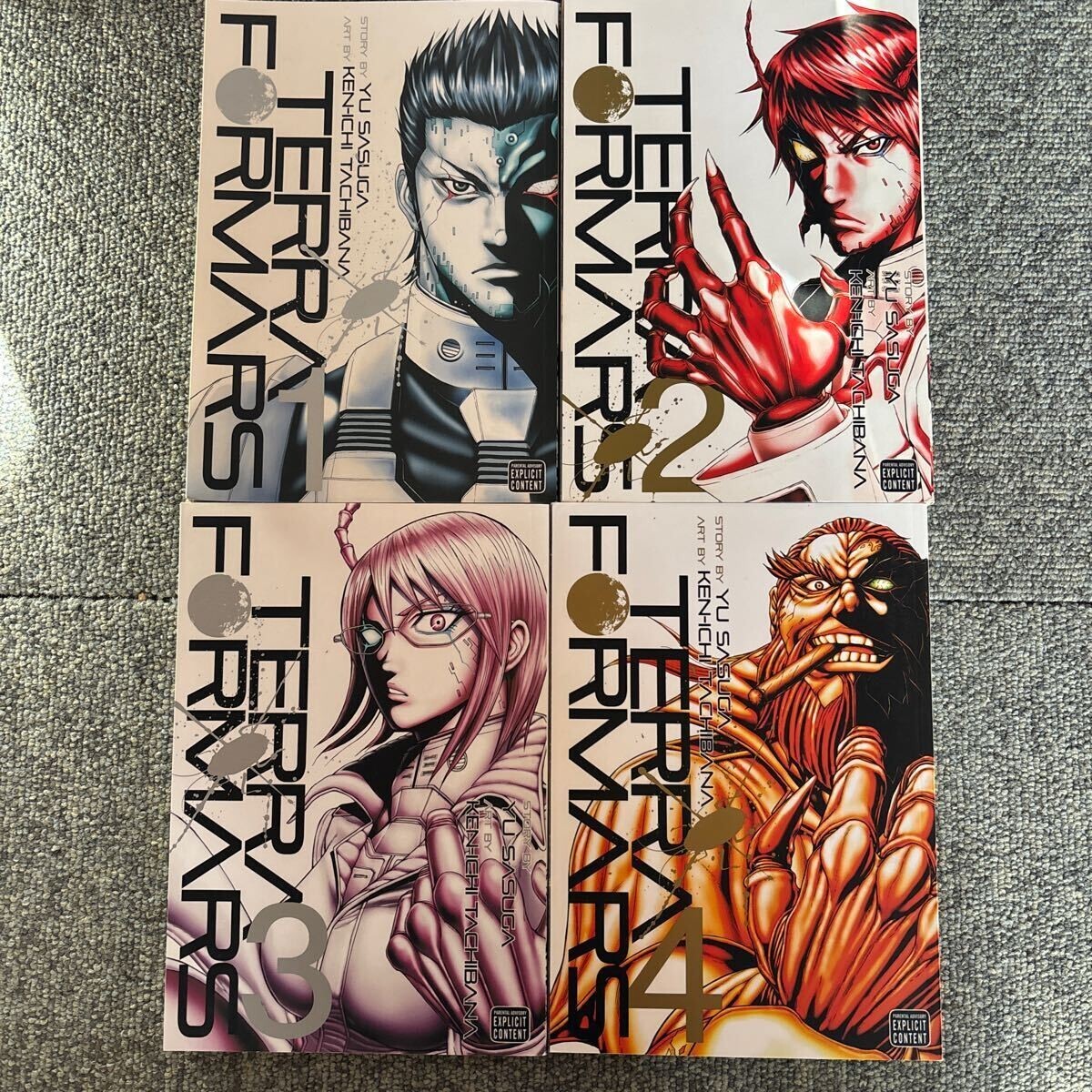 Terra Formars Vol. 1-4 - Lote Manga - Viz Media Inglés Envío Rápido Gratis