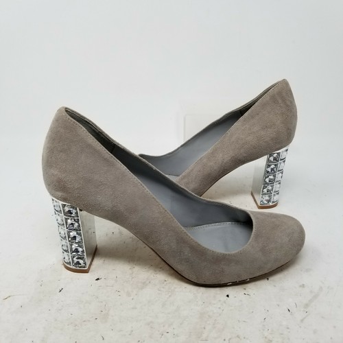 Dune London Gray Fabric Slip On Jewel 