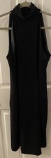 Lauren RALPH LAUREN Women’s Size 8 BLACK HIGH NECK SLEEVELESS SHIFT DRESS EUC