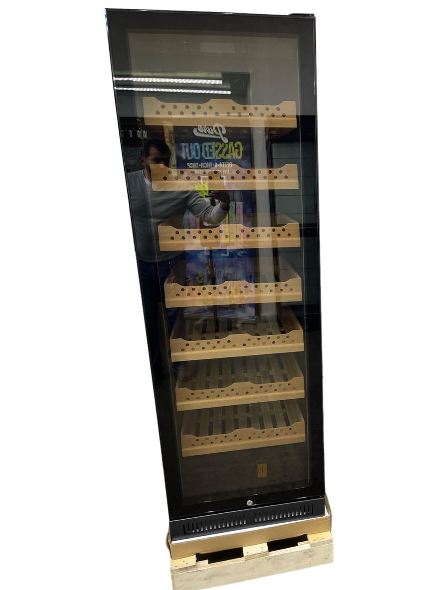 Door Wine and/or Cigar Refrigerator and Humidor Glass Display