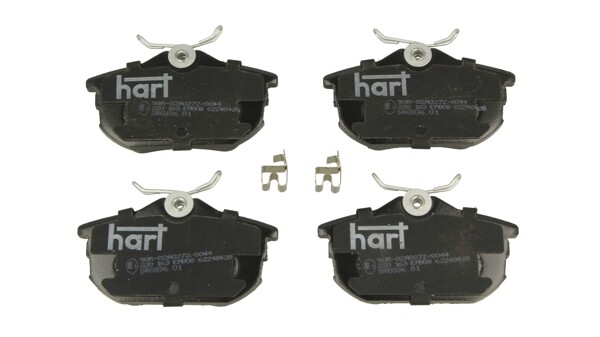 Hart 220 163 Bremsbelagsatz, Scheibenbremse FüR Mitsubishi, Proton, Smart, Volvo-image