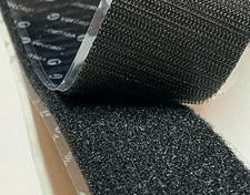 2" x 24" VELCRO® Brand Hook and Loop Set - HI-TACK Adhesive - Black - UNCUT  