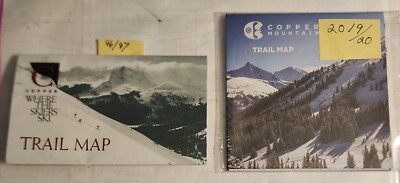 1996/97 COPPER MT SKI RESORT TRAIL MAP & A 19/20 TM TOO  EX+ MINT CONDITION.