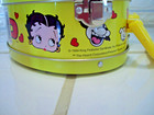 Betty Boop 1999 Rare Heart Shaped Metal Lunch Box Tins - (3)Yellow, Pink, Purple — photo 3