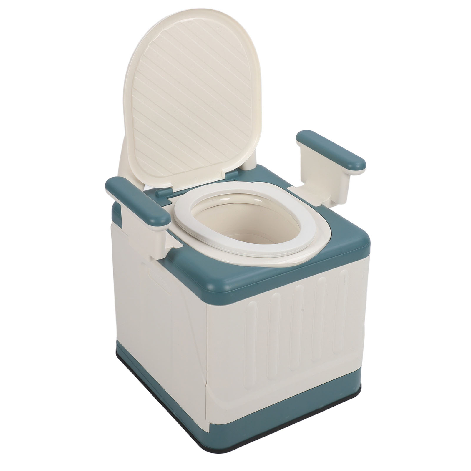 Toilet Odor Proof Bedside Commode Chair With Armrests Bedroom