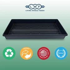 5 Pack Plant Growing Trays 20" x 10" No Drain Holes, Seed Starter Grow Tray