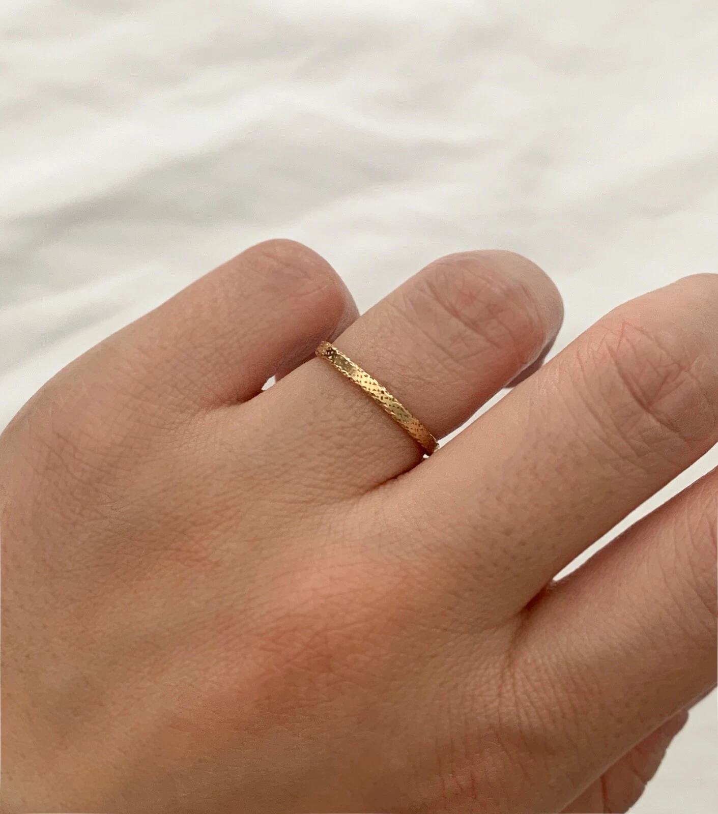 14k Gold Filled Ring, Gold Stack Ring, Thick Gold Ring