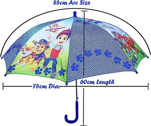 Kids Windproof Classic Umbrellas, Children Foldable School Travel Gift for 3-7Y - Picture 11 of 77