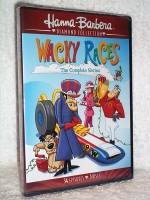 Wacky Races The Complete Series (DVD, 2017, 3-Disc Set) Hanna
