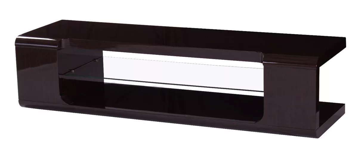 Glass shelf 2024 tv unit