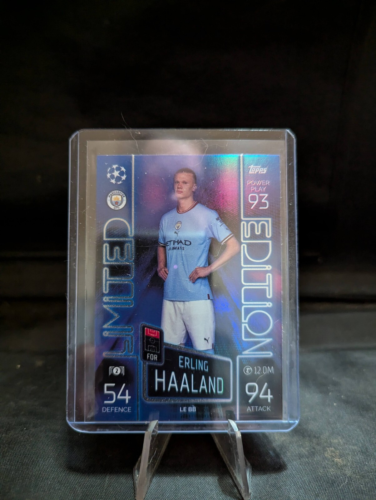 Erling Haaland 2022-23 Topps Match Attax Blue Burst Limited Edition