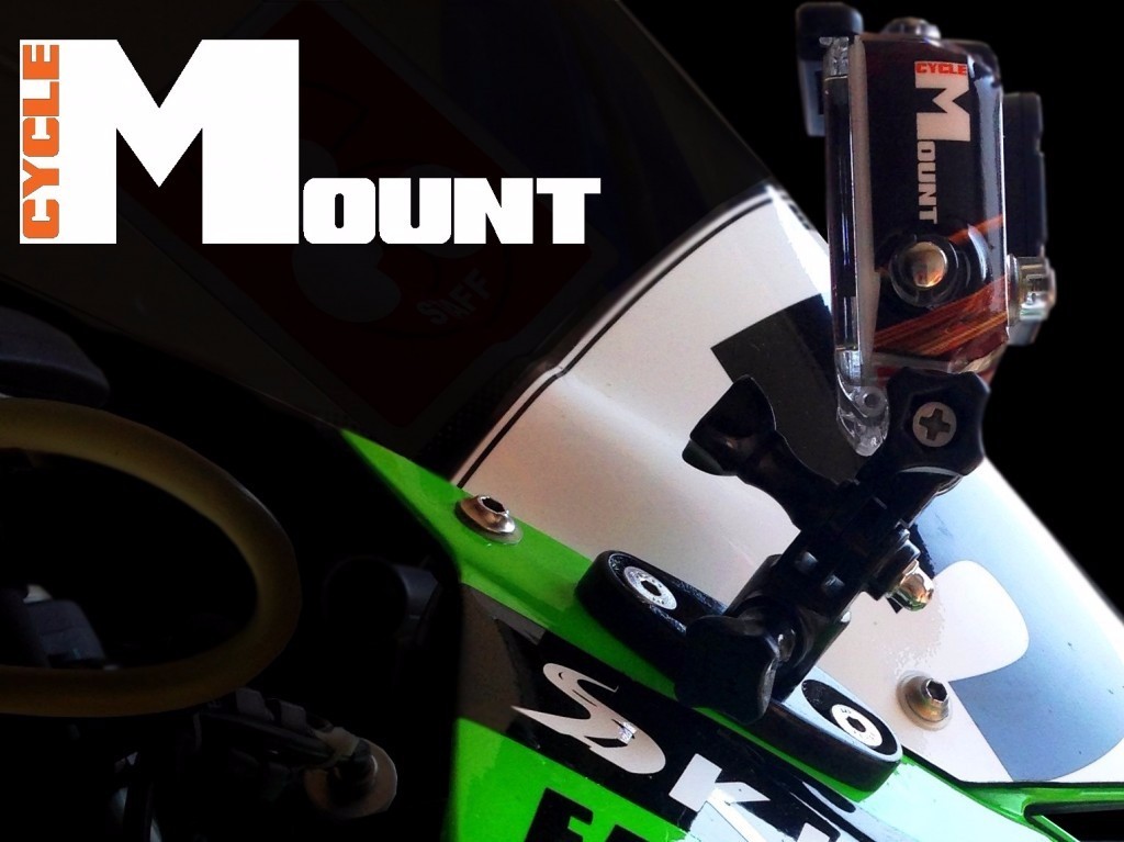 KAWASAKI 2005-2015 ZX6R / ZX600 CYCLEMOUNT GOPRO HERO MOTORCYCLE
