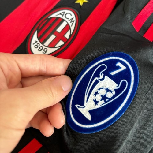 AC Milan 2009/10 UEFA Champions League Long sleeve Jersey - Ronaldinho 80 jersey - Picture 5 of 6
