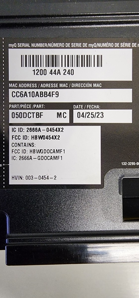 Liftmaster 050DCTBF MC Garage Door Circuit Logic Board Yellow