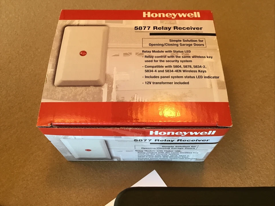 Receptor relé Honeywell 5877 SSA1 sirena estroboscópica Lynx Zwave control de puerta de garaje Foto 2 de 4