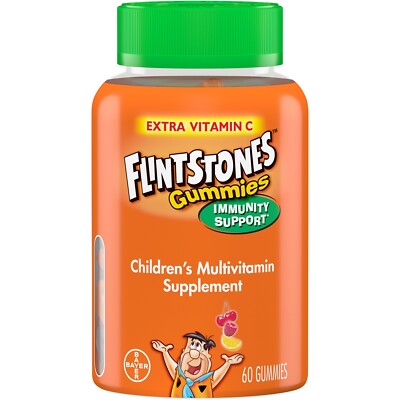 Flintstones Children s Gummies Plus Immunity Multivitamin Assorted Flavors 60 CT