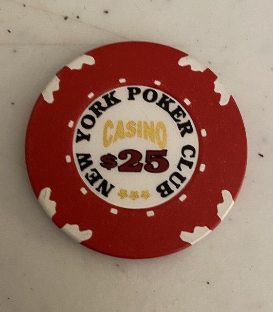 NEW YORK POKER CLUB CASINO, 25 CHIP RED eBay
