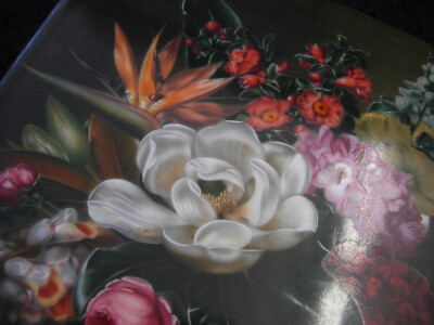 Royal Copenhagen  J.L.Jensen  Malerei  Blumen  Blomster  Bild   Porzellanbild