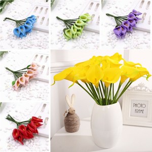 Details Zu 24 Sträuße Künstliche Calla Lilie Hochzeit Brautstrauß Künstliche Blumen Diy