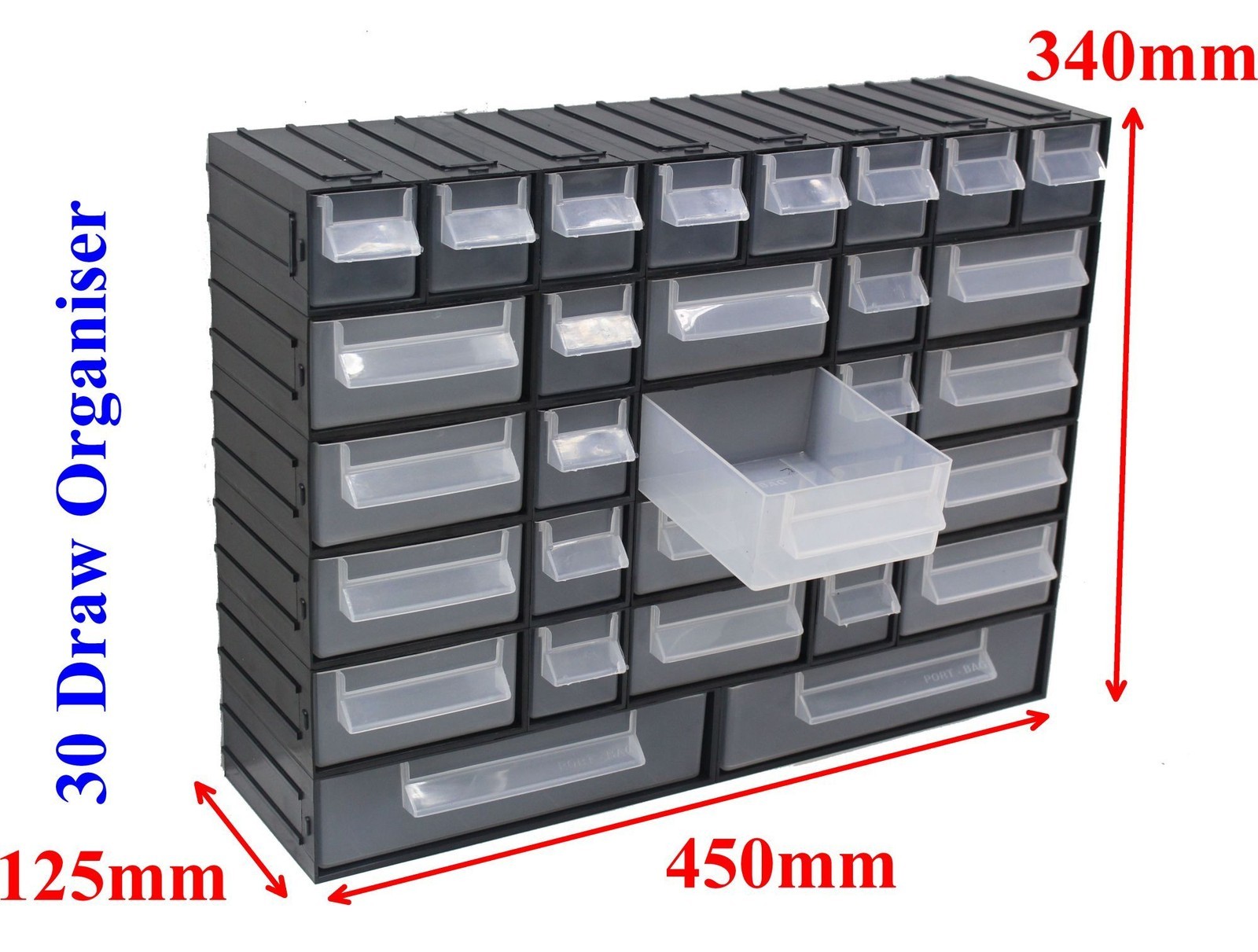 Connectable Part NEW Connectable Parts Storage Units With Visible Plastic Drawer Boxes ...