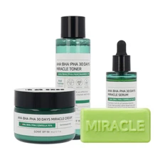 SOME BY MI AHA BHA PHA 30 Days Miracle Toner, Serum, Cream, Cleansing Bar