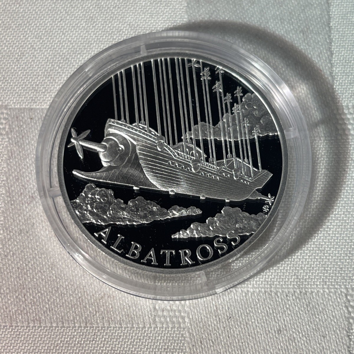 2018 Niue 1oz Silver Proof, Jules Verne ALBATROSS AIRSHIP | eBay