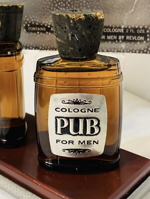 【希少】COLOGNE PUB FOR MEN BY REVLON メンズ香水 VINTAGE REVLON PUB COLOGNE 2 OZ & AFTER SHAVE 2 OZ SPLASH W/ BOX