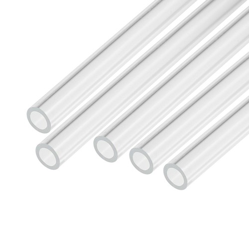 Tuyau Tube Acrylique SOURCING MAP 6mm ID 8mm OD 25cm Long Rigide Rond Lampes Lanterne Système