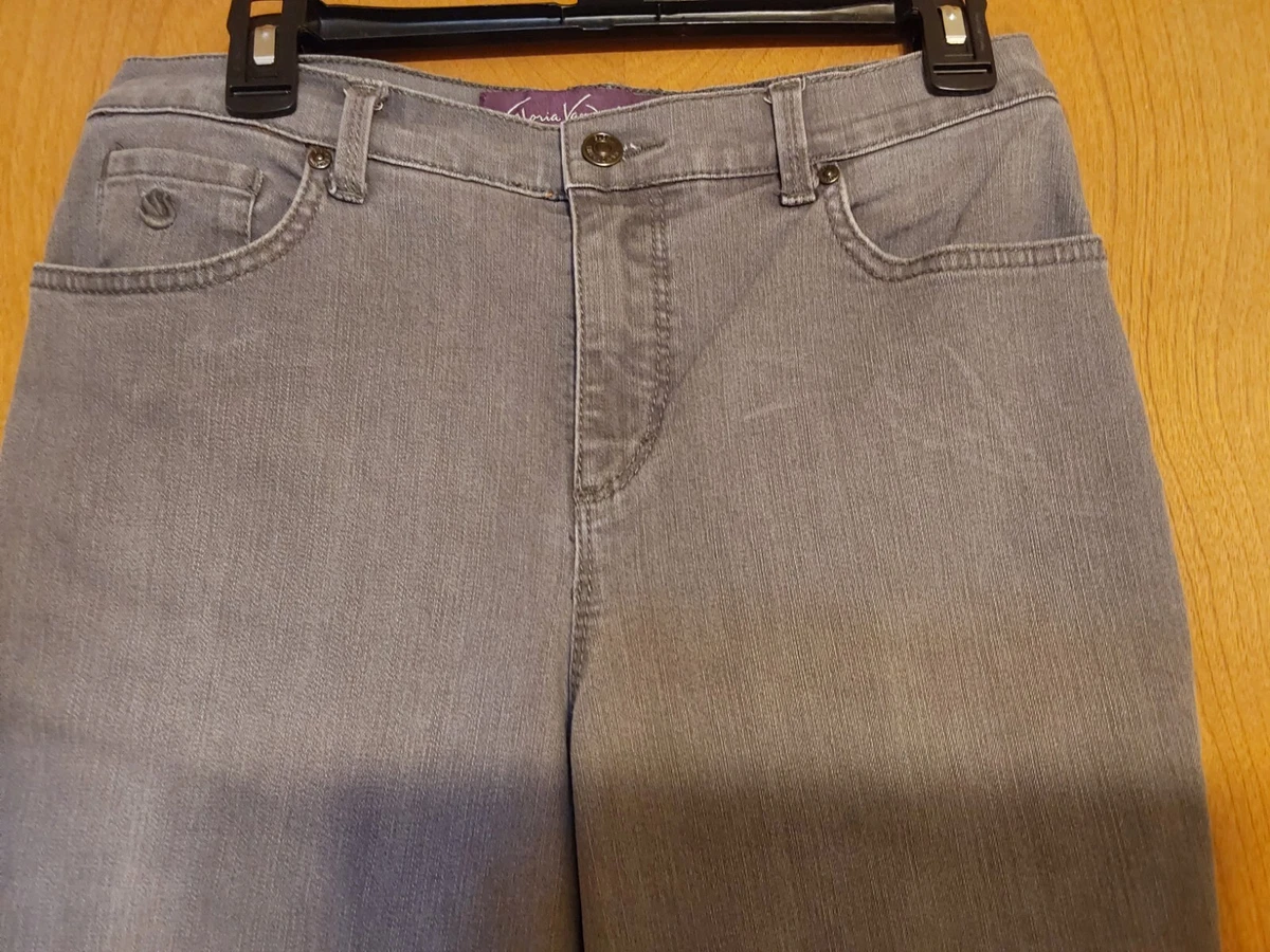 Ladies Gloria Vanderbilt Gray Jeans Amanda Size 6 Short