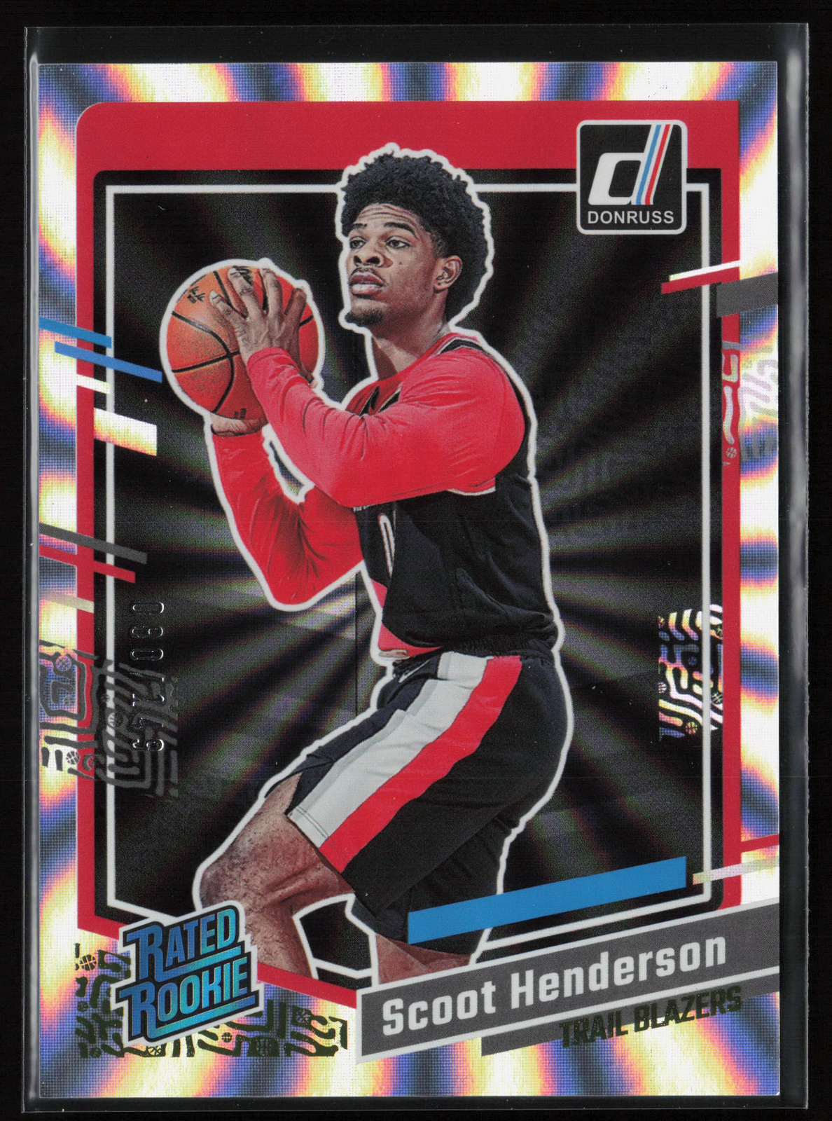 Scoot Henderson 2023-24 Donruss #250 Silver Holo Laser /149 RC