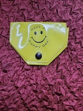 Vintage Coin Purse - Smiley Face, Happy Day, 1970s Arlenes Battle Creek MI 