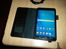 FUNDA Y CARGADOR USB SAMSUNG GALAXY TAB A6 8GB 7" SM-T280 NEGRA.FUNCIONA A+.