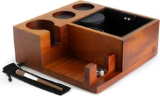 Espresso Knock Box & Tamping Station - Espresso Coffee Organizer Box Fit for Sto