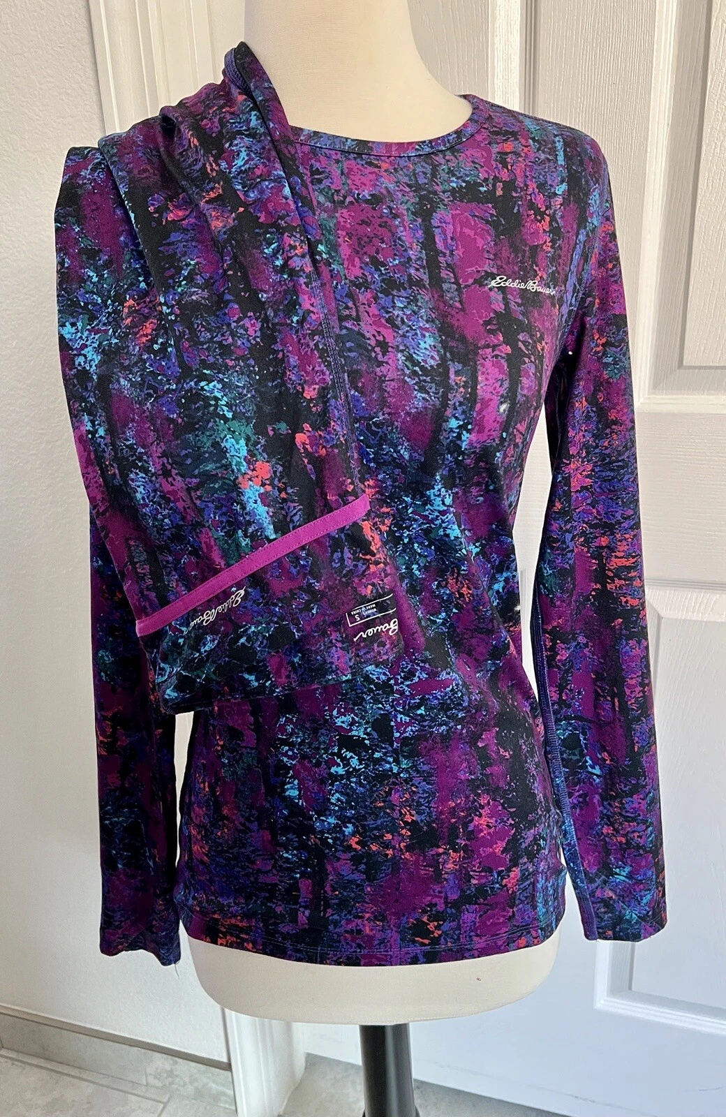 ReDuCeD* Eddie Bauer Women Size Sm Base Layer Set Long slv Top & Pants Worn 1x
