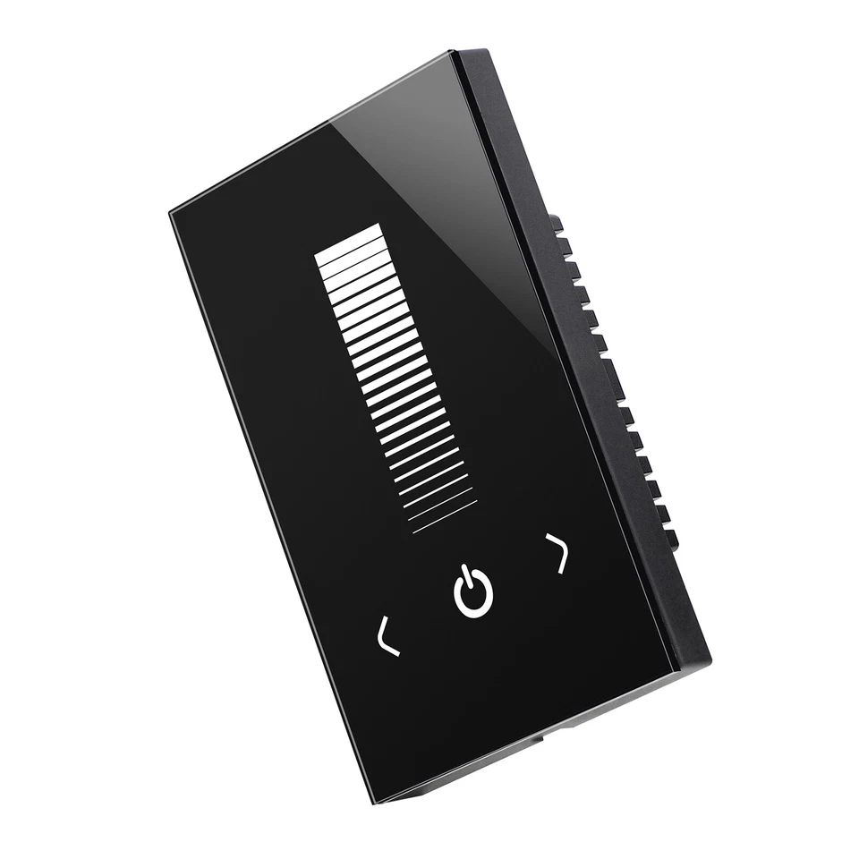 Wall Switch 12-24V Touch Panel Dimmer Controller Fr Single Color LED Strip Black - Image 3 of 4