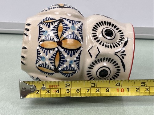 Royal 3D Owl Coffee Mug Tea Cup Yokohama Studio Red Rim Whimsical Ornate - Picture 9 of 9