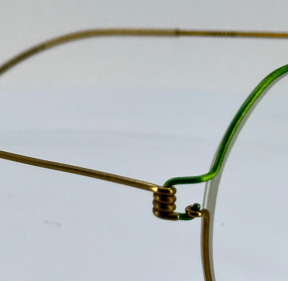 LINDBERG AIR TITANIUM EVAN 051/F5AK GT Green Gold Eyeglasses 50-17-135 B:39 - Image 3 of 4