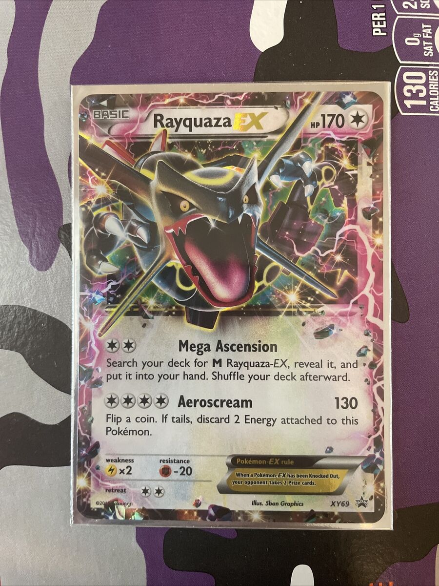 Shiny Rayquaza EX XY69 Ultra Rare Pokémon Black Star Promo - Excellent TCG