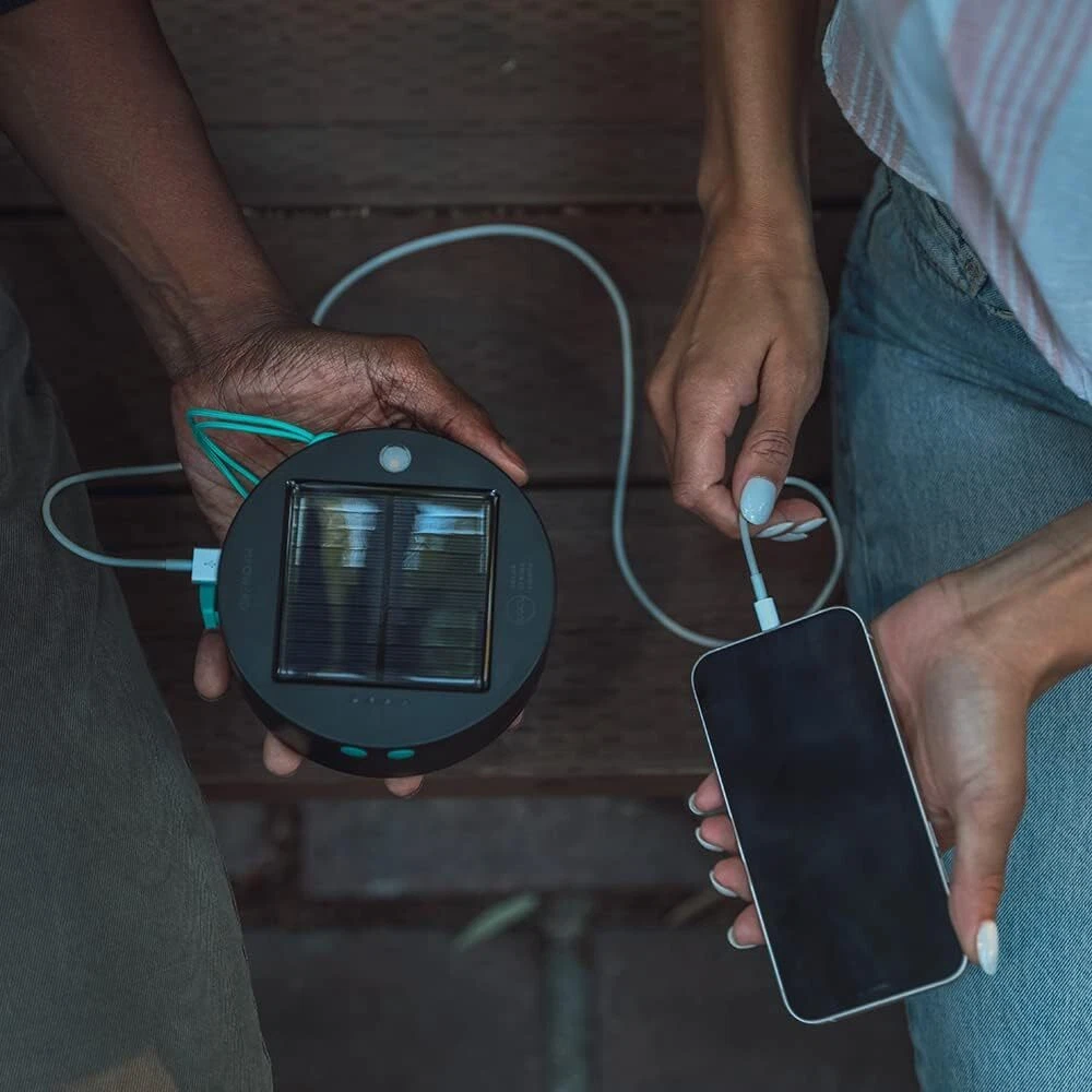Power Bank for Mo Luci Solar String Lights: Rechargeable via Solar and USB - Power Bank for Mo Luci Solar String Lights: Rechargeable via Solar and USB -