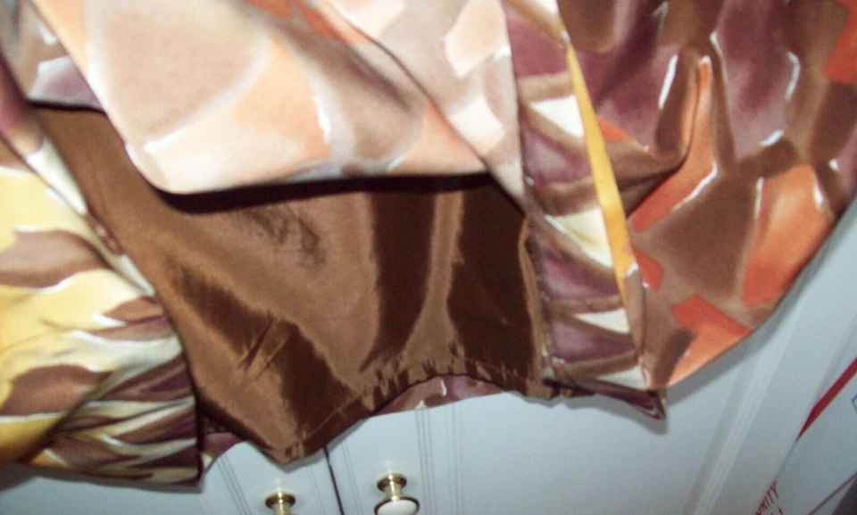 Vestido recto vintage John Roberts Southwestern 22WP retro marrón carrera forrado hasta la rodilla Foto 4 de 4