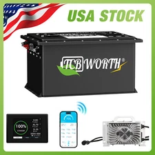 36/48V 105Ah LiFePO4 Lithium Battery 200A BMS for Golf Cart Club Car EZGO TXT