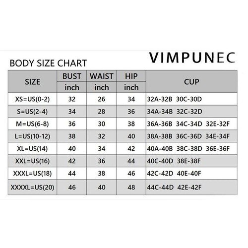 VIMPUNEC Tummy Control One Piece Swimsuit High Waisted, Cut Out, Black, M (6-8) - Picture 2 of 9